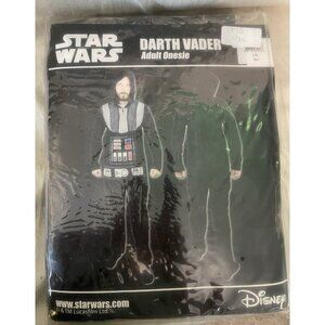 Disney Star Wars Darth Vader Fleece Unisex Bodysuit Costume - Size L/XL